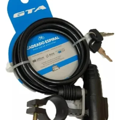 CADEADO ASPIRAL FINO CHAVE 10629