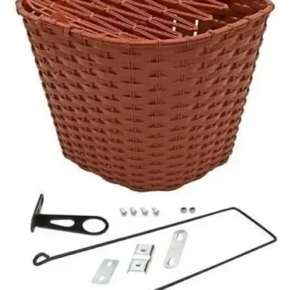 CESTA PLASTICA 26 MARROM 10616